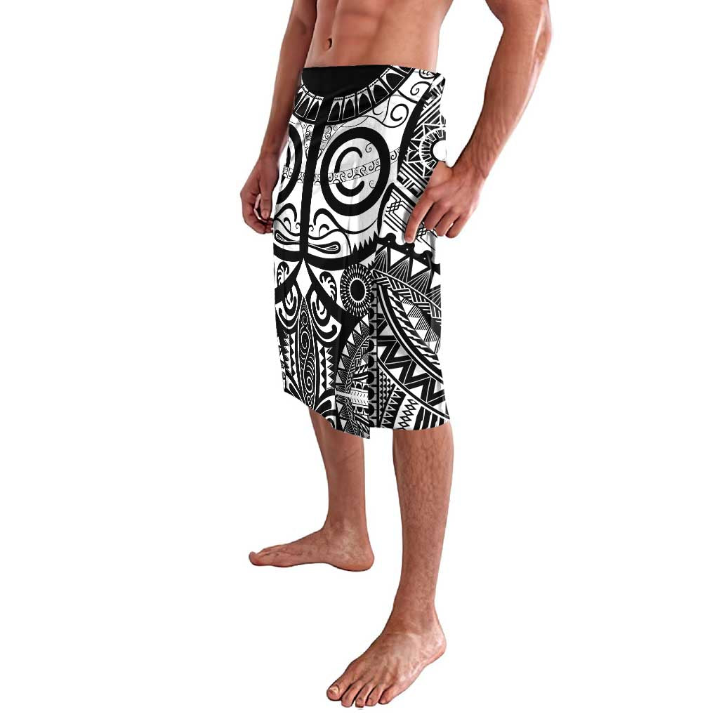 Marquesas Islands Lavalava Marquesan Tattoo Black White Color LT14 - Polynesian Pride