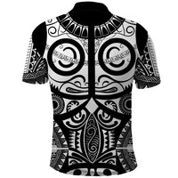 Marquesas Islands Polo Shirt Marquesan Tattoo Black White Color - Polynesian Pride