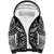 Marquesas Islands Sherpa Hoodie Marquesan Tattoo Black White Color - Polynesian Pride
