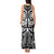 Marquesas Islands Tank Maxi Dress Marquesan Tattoo Black White Color - Polynesian Pride