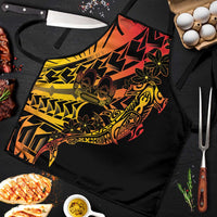 Gradient Marquesas Islands Apron Marquesan Matatiki Hammerhead Shark Patutiki - Polynesian Pride