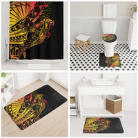 Gradient Marquesas Islands Bathroom Set Marquesan Matatiki Hammerhead Shark Patutiki - Polynesian Pride