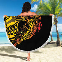 Gradient Marquesas Islands Beach Blanket Marquesan Matatiki Hammerhead Shark Patutiki LT14 - Polynesian Pride