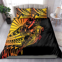 Gradient Marquesas Islands Bedding Set Marquesan Matatiki Hammerhead Shark Patutiki LT14 - Polynesian Pride