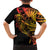 Gradient Marquesas Islands Family Matching Off The Shoulder Long Sleeve Dress and Hawaiian Shirt Marquesan Matatiki Hammerhead Shark Patutiki - Polynesian Pride