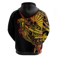 Gradient Marquesas Islands Hoodie Marquesan Matatiki Hammerhead Shark Patutiki - Polynesian Pride