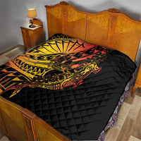Gradient Marquesas Islands Quilt Marquesan Matatiki Hammerhead Shark Patutiki LT14 - Polynesian Pride