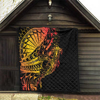 Gradient Marquesas Islands Quilt Marquesan Matatiki Hammerhead Shark Patutiki LT14 - Polynesian Pride
