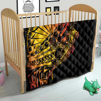 Gradient Marquesas Islands Quilt Marquesan Matatiki Hammerhead Shark Patutiki LT14 - Polynesian Pride