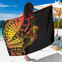 Gradient Marquesas Islands Sarong Marquesan Matatiki Hammerhead Shark Patutiki LT14 One Size 44 x 66 inches Yellow - Polynesian Pride