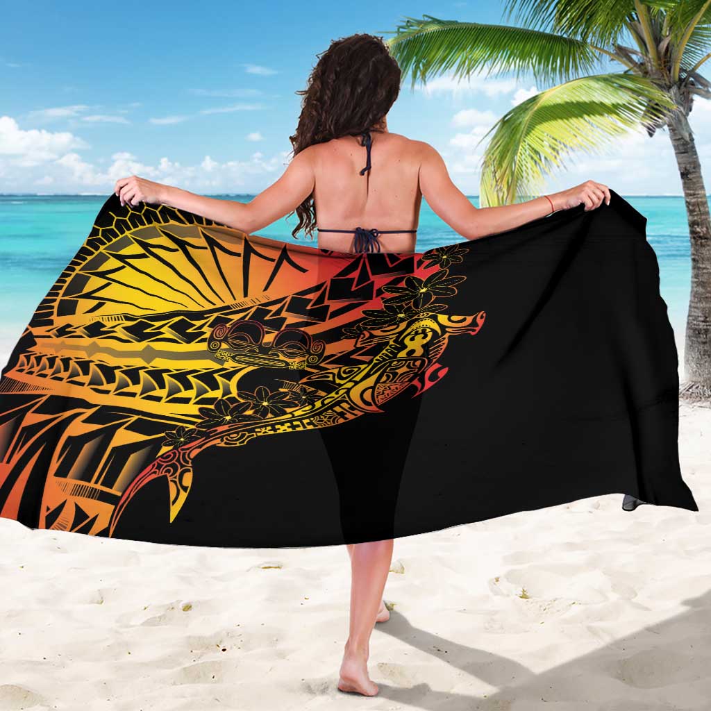 Gradient Marquesas Islands Sarong Marquesan Matatiki Hammerhead Shark Patutiki LT14 - Polynesian Pride