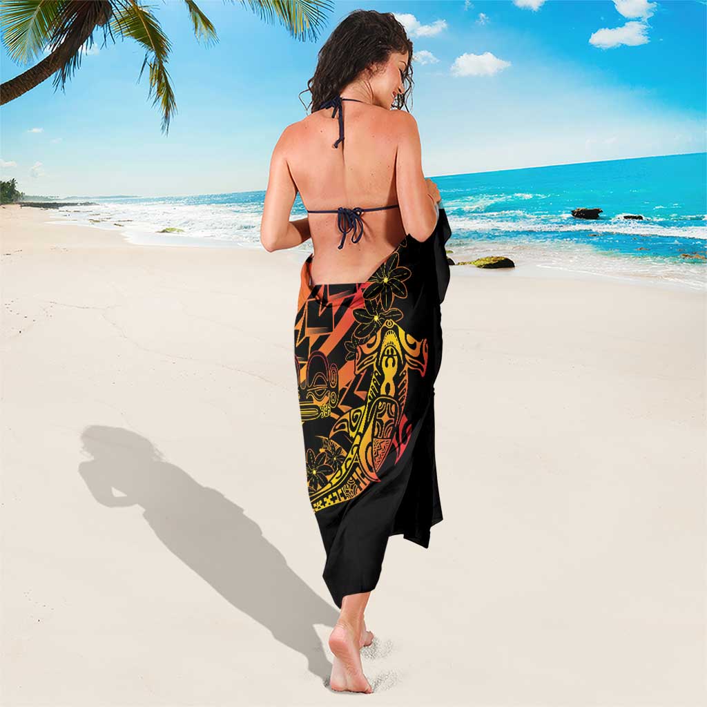 Gradient Marquesas Islands Sarong Marquesan Matatiki Hammerhead Shark Patutiki LT14 - Polynesian Pride