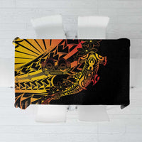 Gradient Marquesas Islands Tablecloth Marquesan Matatiki Hammerhead Shark Patutiki LT14 Yellow - Polynesian Pride