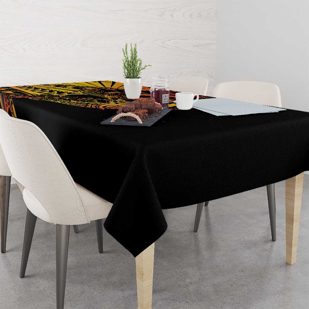 Gradient Marquesas Islands Tablecloth Marquesan Matatiki Hammerhead Shark Patutiki LT14 - Polynesian Pride