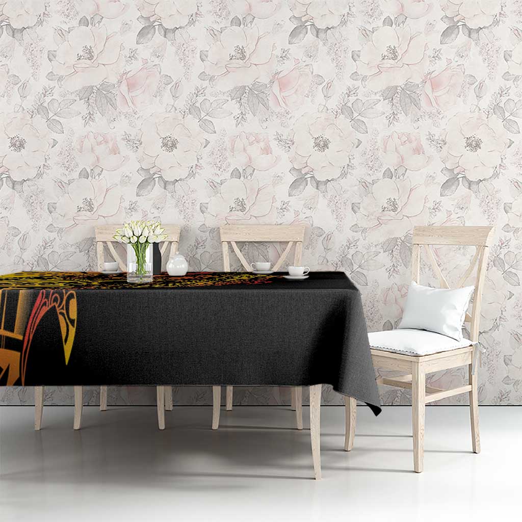 Gradient Marquesas Islands Tablecloth Marquesan Matatiki Hammerhead Shark Patutiki LT14 - Polynesian Pride