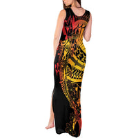Gradient Marquesas Islands Tank Maxi Dress Marquesan Matatiki Hammerhead Shark Patutiki LT14 - Polynesian Pride