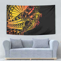 Gradient Marquesas Islands Tapestry Marquesan Matatiki Hammerhead Shark Patutiki LT14 - Polynesian Pride