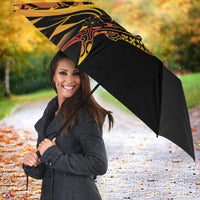Gradient Marquesas Islands Umbrella Marquesan Matatiki Hammerhead Shark Patutiki - Polynesian Pride