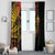 Gradient Marquesas Islands Window Curtain Marquesan Matatiki Hammerhead Shark Patutiki - Polynesian Pride
