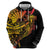 Gradient Marquesas Islands Zip Hoodie Marquesan Matatiki Hammerhead Shark Patutiki - Polynesian Pride