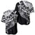 Black White Marquesas Islands Baseball Jersey Marquesan Matatiki Hammerhead Shark Patutiki - Polynesian Pride