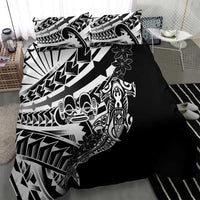 Black White Marquesas Islands Bedding Set Marquesan Matatiki Hammerhead Shark Patutiki LT14 - Polynesian Pride