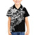 Black White Marquesas Islands Family Matching Tank Maxi Dress and Hawaiian Shirt Marquesan Matatiki Hammerhead Shark Patutiki - Polynesian Pride