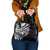 Black White Marquesas Islands Shoulder Handbag Marquesan Matatiki Hammerhead Shark Patutiki - Polynesian Pride