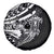 Black White Marquesas Islands Spare Tire Cover Marquesan Matatiki Hammerhead Shark Patutiki - Polynesian Pride