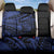 Blue Marquesas Islands Back Car Seat Cover Marquesan Matatiki Hammerhead Shark Patutiki - Polynesian Pride