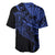 Blue Marquesas Islands Baseball Jersey Marquesan Matatiki Hammerhead Shark Patutiki - Polynesian Pride