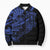 Blue Marquesas Islands Bomber Puffer Jacket Marquesan Matatiki Hammerhead Shark Patutiki - Polynesian Pride
