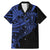 Blue Marquesas Islands Family Matching Mermaid Dress and Hawaiian Shirt Marquesan Matatiki Hammerhead Shark Patutiki - Polynesian Pride