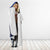 Blue Marquesas Islands Hooded Blanket Marquesan Matatiki Hammerhead Shark Patutiki - Polynesian Pride