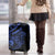 Blue Marquesas Islands Luggage Cover Marquesan Matatiki Hammerhead Shark Patutiki - Polynesian Pride