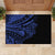 Blue Marquesas Islands Rubber Doormat Marquesan Matatiki Hammerhead Shark Patutiki - Polynesian Pride