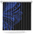 Blue Marquesas Islands Shower Curtain Marquesan Matatiki Hammerhead Shark Patutiki - Polynesian Pride