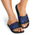 Blue Marquesas Islands Slide Sandals Marquesan Matatiki Hammerhead Shark Patutiki - Polynesian Pride