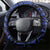 Blue Marquesas Islands Steering Wheel Cover Marquesan Matatiki Hammerhead Shark Patutiki - Polynesian Pride