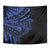 Blue Marquesas Islands Tapestry Marquesan Matatiki Hammerhead Shark Patutiki - Polynesian Pride