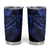 Blue Marquesas Islands Tumbler Cup Marquesan Matatiki Hammerhead Shark Patutiki - Polynesian Pride