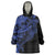Blue Marquesas Islands Wearable Blanket Hoodie Marquesan Matatiki Hammerhead Shark Patutiki - Polynesian Pride