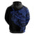 Blue Marquesas Islands Zip Hoodie Marquesan Matatiki Hammerhead Shark Patutiki - Polynesian Pride