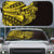 Yellow Marquesas Islands Auto Sun Shade Marquesan Matatiki Hammerhead Shark Patutiki - Polynesian Pride