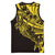 Yellow Marquesas Islands Basketball Jersey Marquesan Matatiki Hammerhead Shark Patutiki - Polynesian Pride
