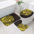 Yellow Marquesas Islands Bathroom Set Marquesan Matatiki Hammerhead Shark Patutiki - Polynesian Pride