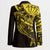 Yellow Marquesas Islands Blazer Marquesan Matatiki Hammerhead Shark Patutiki - Polynesian Pride