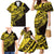 Yellow Marquesas Islands Family Matching Mermaid Dress and Hawaiian Shirt Marquesan Matatiki Hammerhead Shark Patutiki - Polynesian Pride