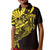 Yellow Marquesas Islands Kid Polo Shirt Marquesan Matatiki Hammerhead Shark Patutiki - Polynesian Pride
