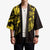 Yellow Marquesas Islands Kimono Marquesan Matatiki Hammerhead Shark Patutiki - Polynesian Pride